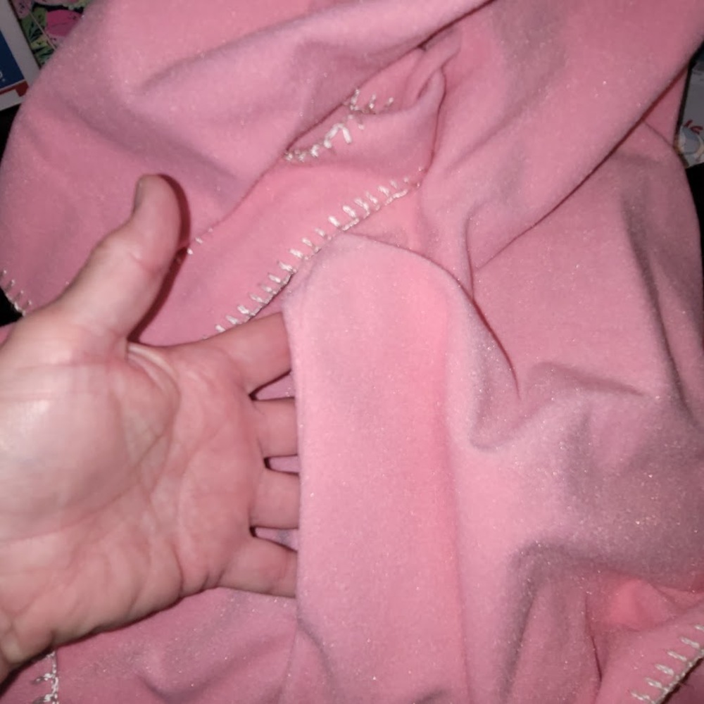 Vintage Vassarette Pink Velour Long Bathrobe Robe Small/Medium Whipstitch Detail - Picture 7 of 8
